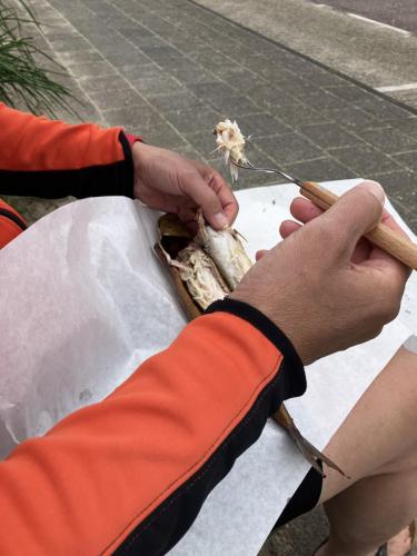 Lecker Räuchermakrele als Pausensnack