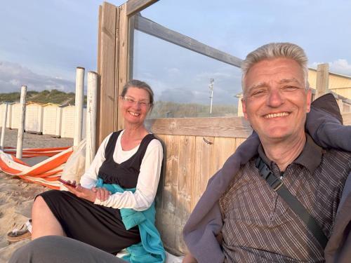 Entspannung nach 76 km und einem heißen Tag auf dem Rad