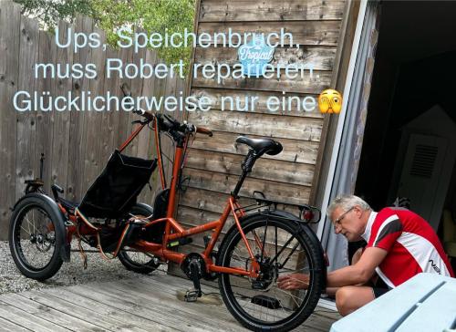 Reparatur des Speichenbruchs im Hinterrad
