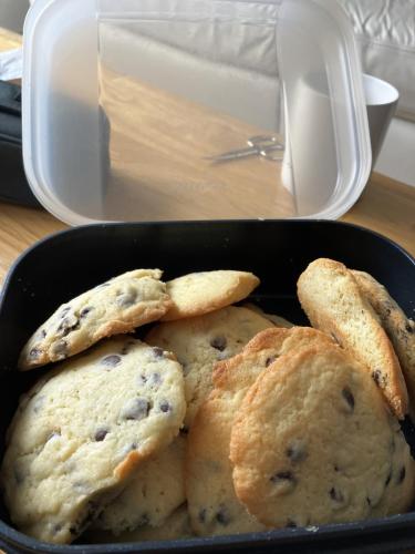 leckere selbstgemachte Kekse aus der Heimat. Danke Sandra